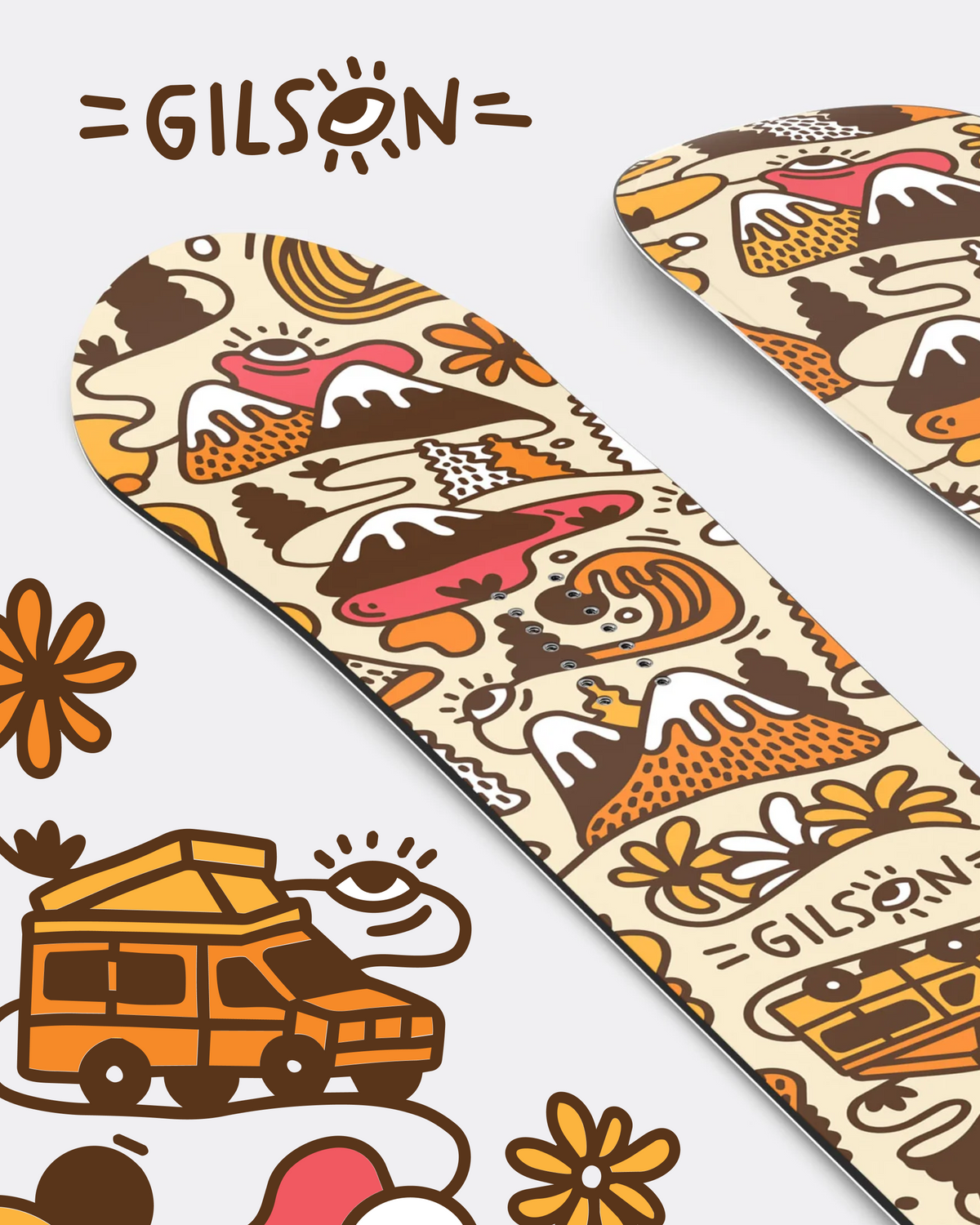 From Sketchbook to Snow: My Snowboard Collaboration with Gilson