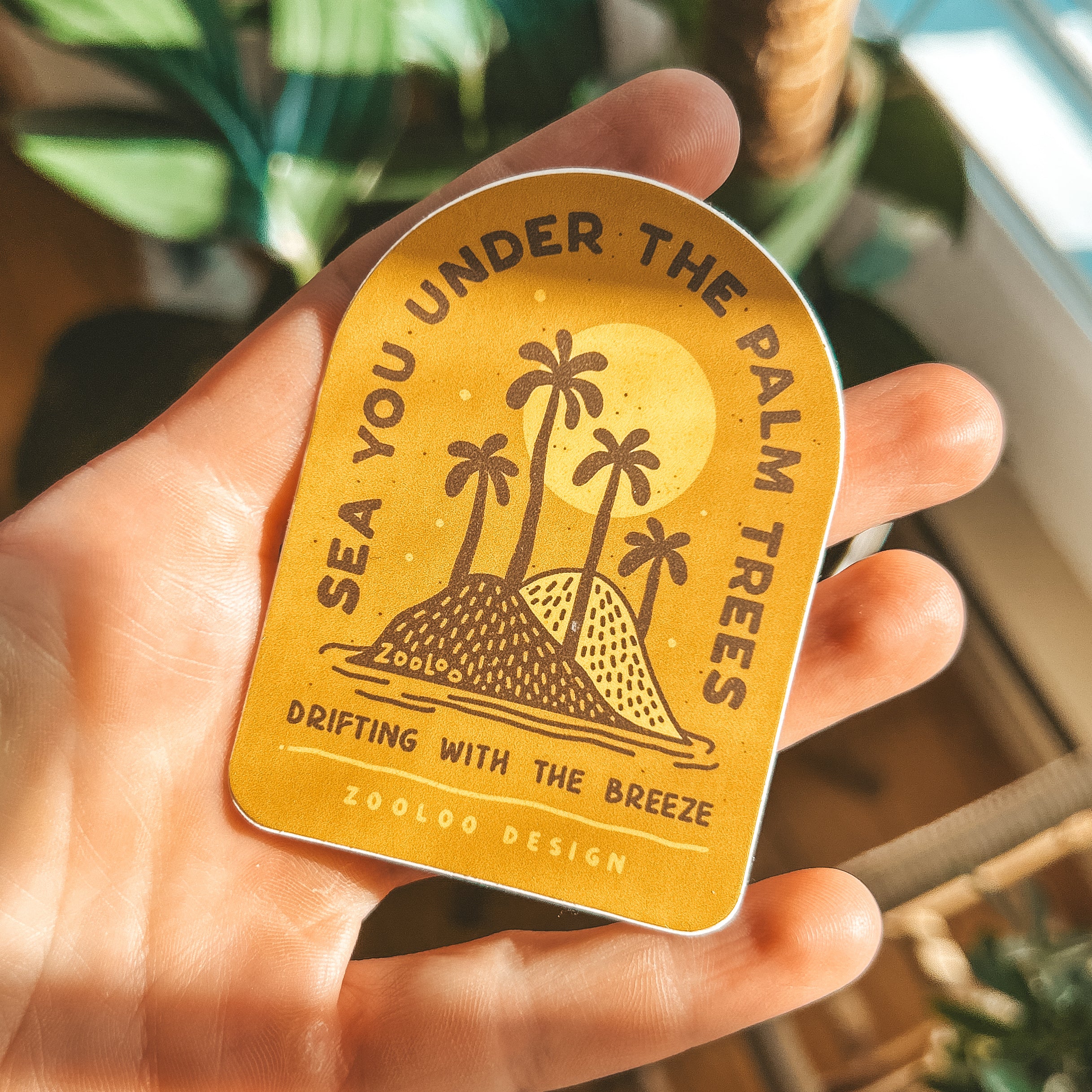 Sea You Under the Palm Trees Sticker