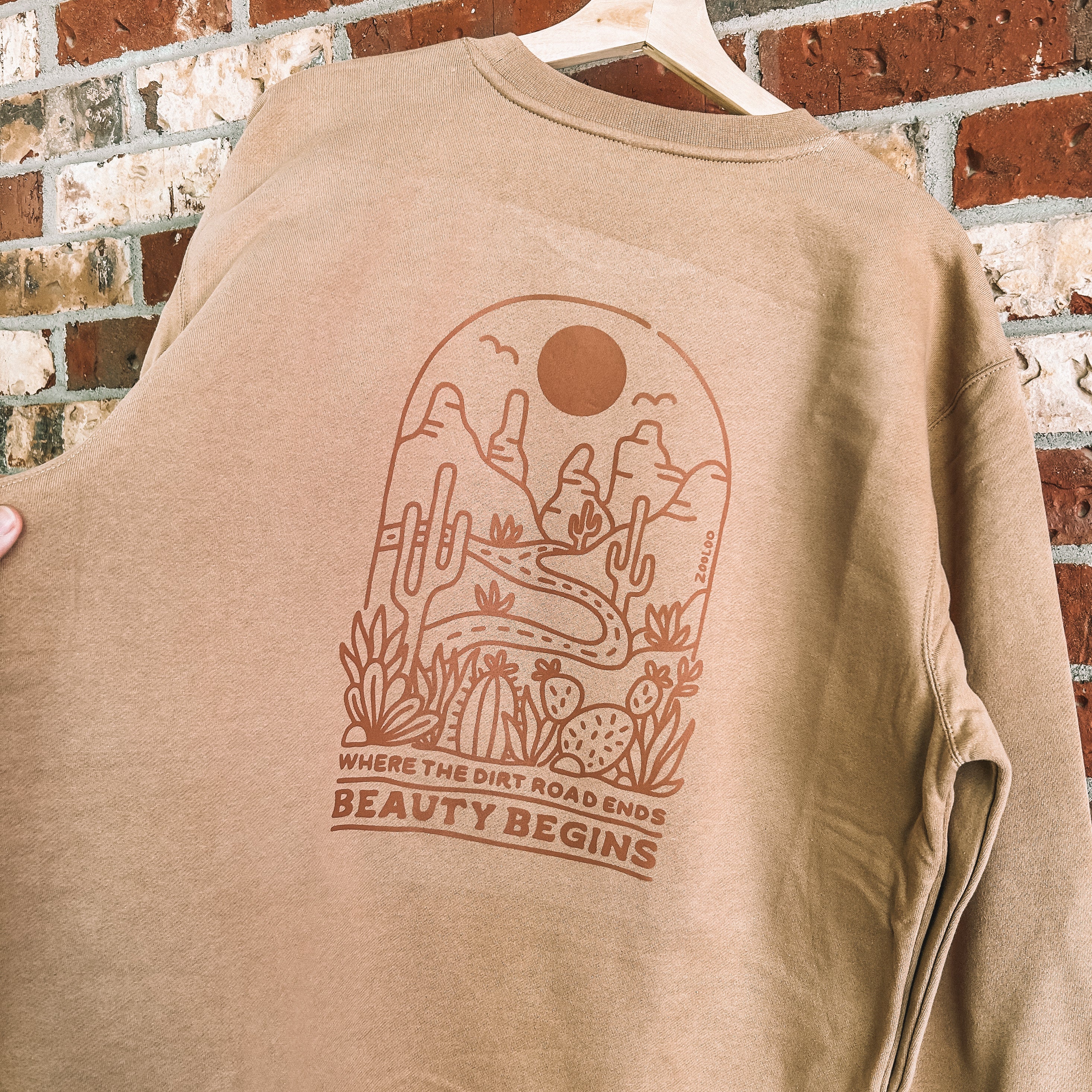 Dirt Road Crewneck | Desert Adventure Sweatshirt - Unisex