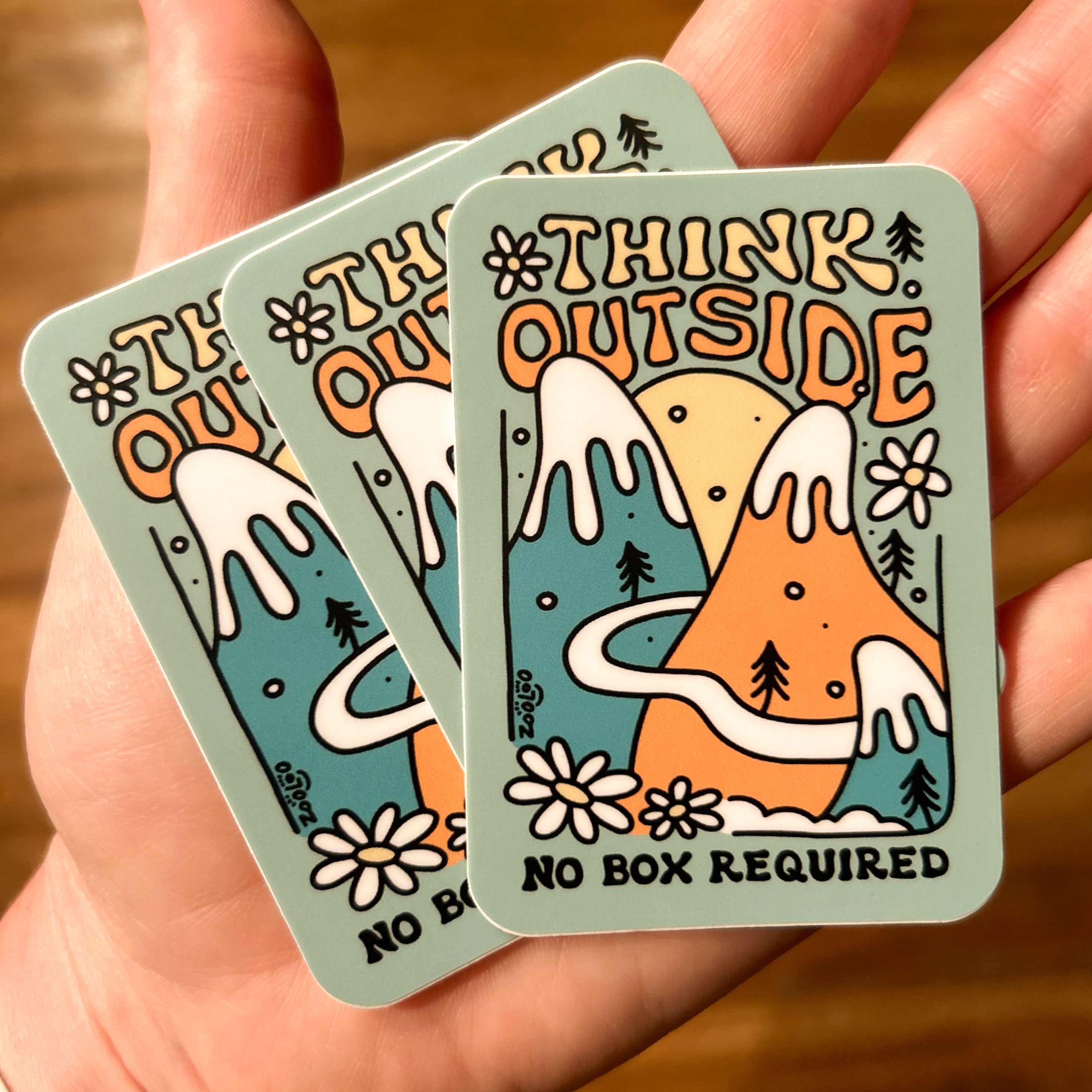 Think Outside Sticker