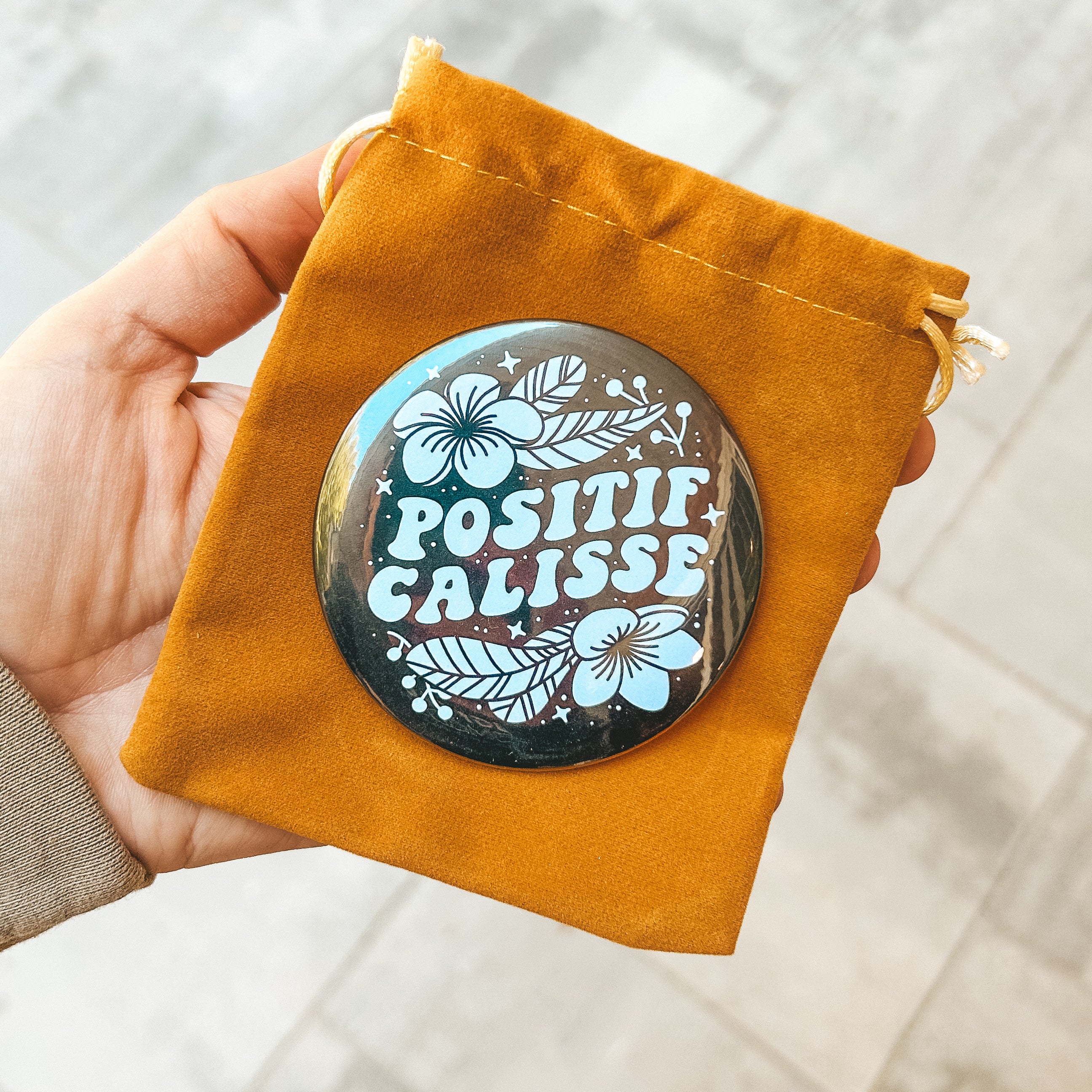Pocket Mirror — Miroir de poche illustré Surf & Vanlife | Zooloo Design