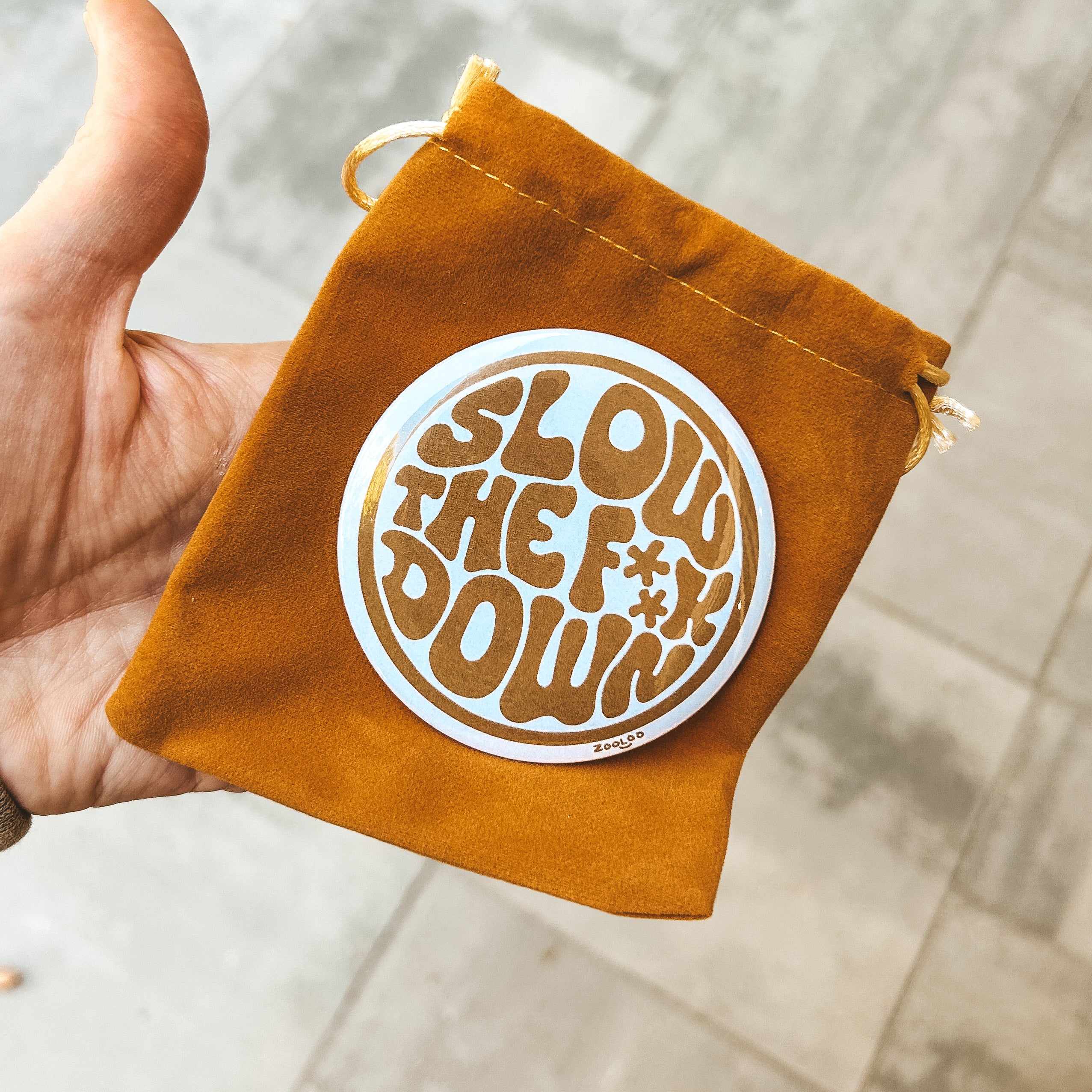 Pocket Mirror — Miroir de poche illustré Surf & Vanlife | Zooloo Design