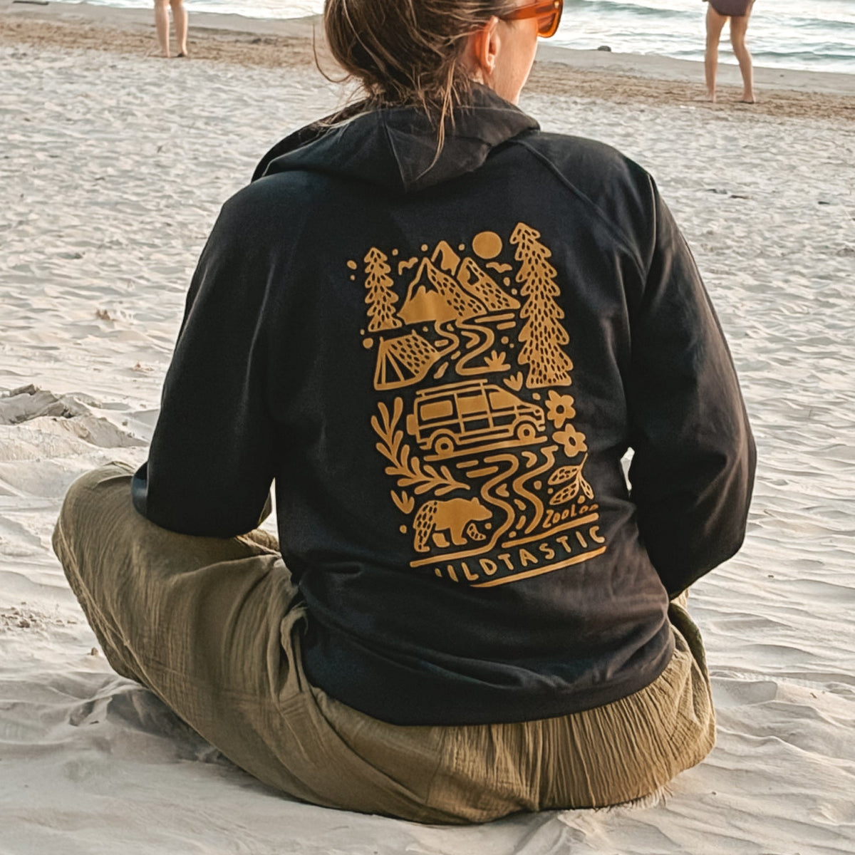 Wildtastic Hoodie | Vanlife & Mountain Graphic Hoodie | Zooloo Design