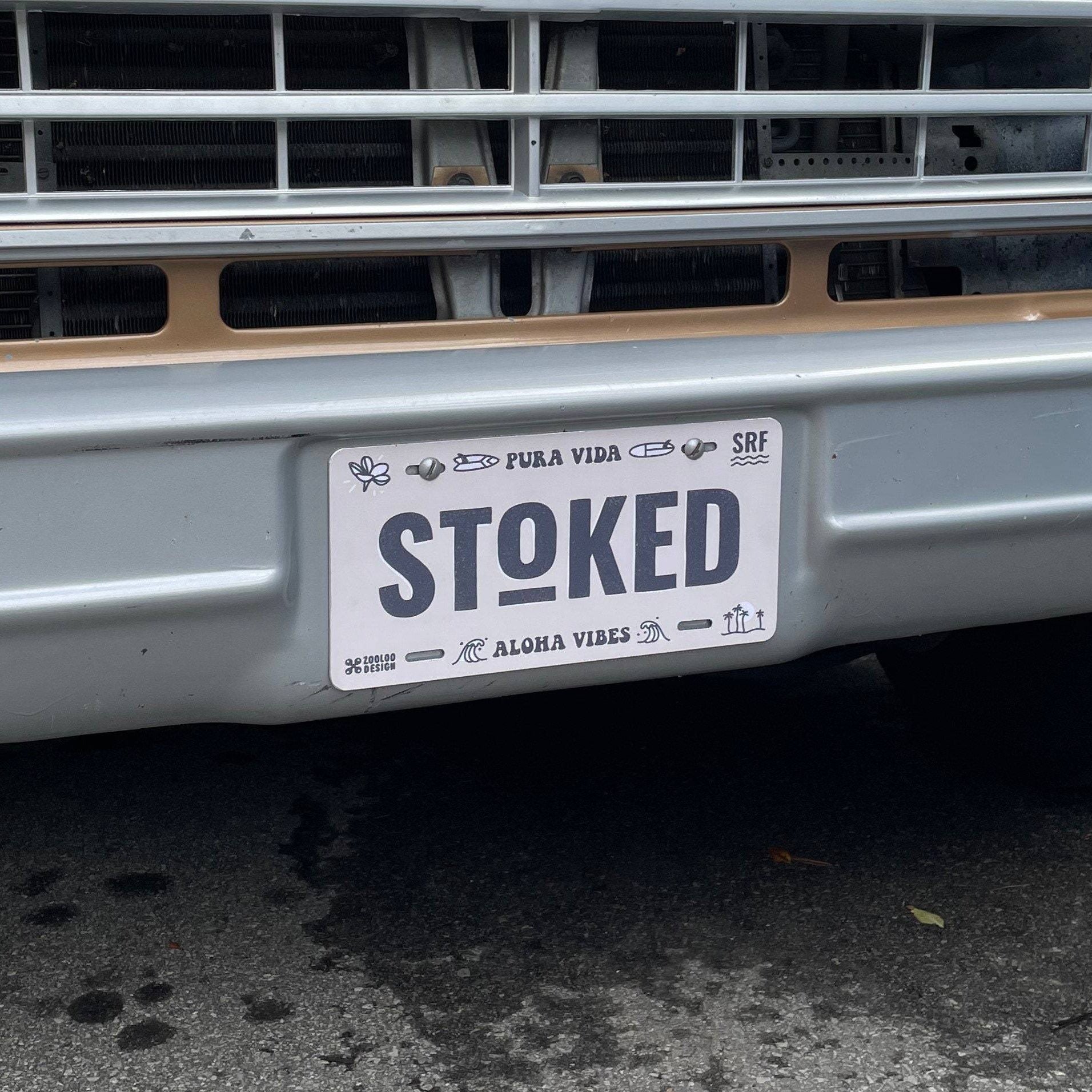 Stoked ~ Licence Plate