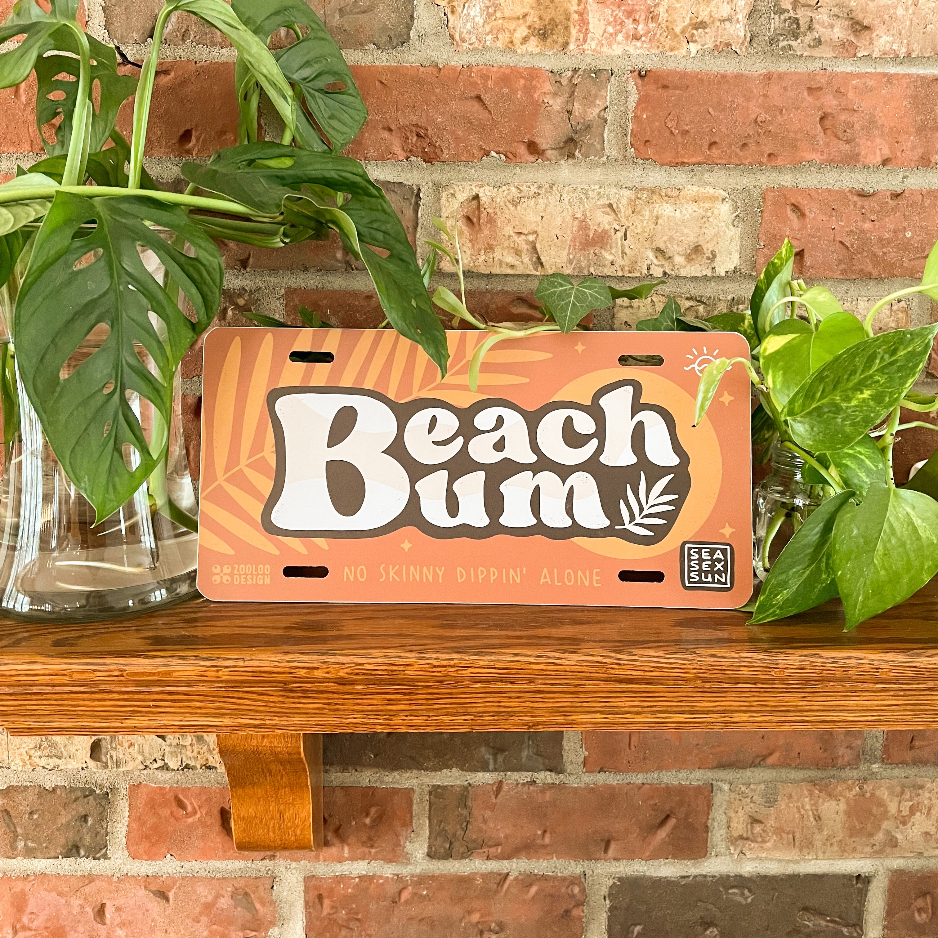 Beach Bum ~ Licence Plate