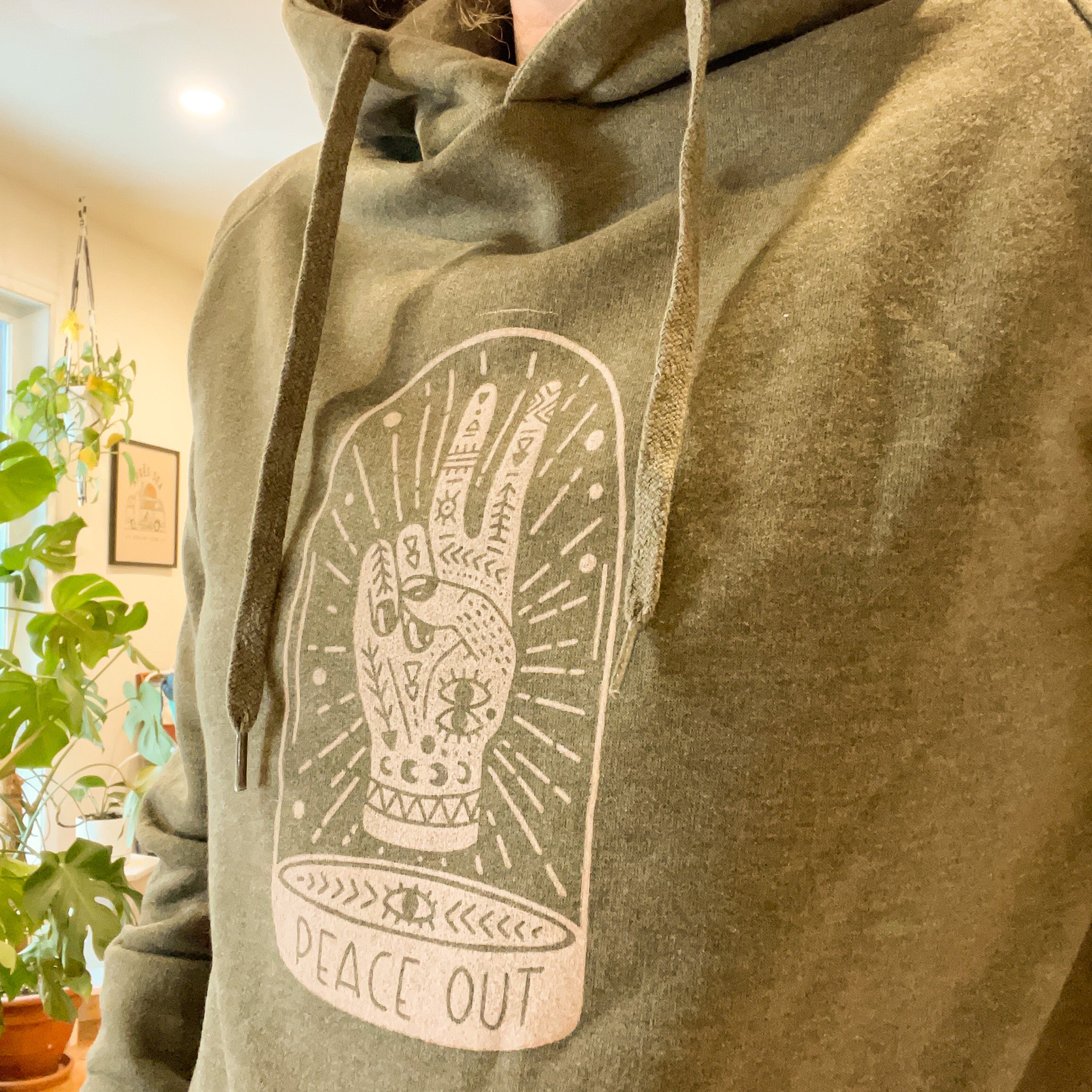 Peace Out - Hoodie Dress
